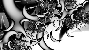 Soyut Bilgisayar Fraktal Tasarımı. Fraktal hiç bitmeyen bir desen. Fraktallar, farklı ölçeklerde kendine benzeyen sonsuz derecede karmaşık kalıplardır. Cep telefonu duvar kağıdı için harika.