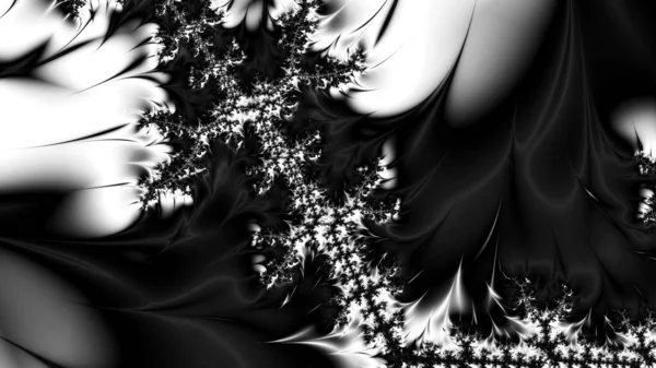 Abstract Computergegenereerd Fractaal Ontwerp Een Fractal Een Nooit Eindigend Patroon — Stockfoto