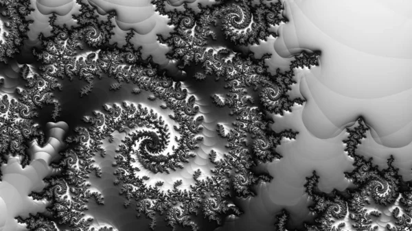 Abstract Computergegenereerd Fractaal Ontwerp Een Fractal Een Nooit Eindigend Patroon — Stockfoto