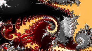 Soyut Bilgisayar Fraktal Tasarımı. Fraktal hiç bitmeyen bir desen. Fraktallar, farklı ölçeklerde kendine benzeyen sonsuz derecede karmaşık kalıplardır. Cep telefonu duvar kağıdı için harika.