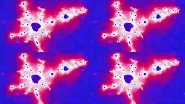 Resumen Diseño Fractal Generado Por Ordenador Fractal Patrón Interminable Los — Vídeos de Stock