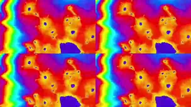 Resumen Diseño Fractal Generado Por Ordenador Fractal Patrón Interminable Los — Vídeos de Stock