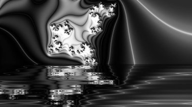 Soyut Bilgisayar Fraktal Tasarımı. Fraktal hiç bitmeyen bir desen. Fraktallar, farklı ölçeklerde kendine benzeyen sonsuz derecede karmaşık kalıplardır. Cep telefonu duvar kağıdı için harika.