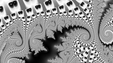 Soyut Bilgisayar Fraktal Tasarımı. Fraktal hiç bitmeyen bir desen. Fraktallar, farklı ölçeklerde kendine benzeyen sonsuz derecede karmaşık kalıplardır. Cep telefonu duvar kağıdı için harika.