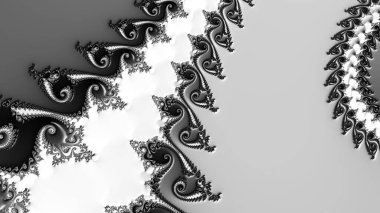 Soyut Bilgisayar Fraktal Tasarımı. Fraktal hiç bitmeyen bir desen. Fraktallar, farklı ölçeklerde kendine benzeyen sonsuz derecede karmaşık kalıplardır. Cep telefonu duvar kağıdı için harika.