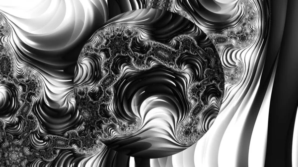 Abstract Computergegenereerd Fractaal Ontwerp Een Fractal Een Nooit Eindigend Patroon — Stockfoto