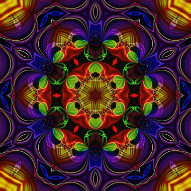 Soyut Bilgisayar Fraktal Tasarımı. Fraktal hiç bitmeyen bir desen. Fraktallar, farklı ölçeklerde kendine benzeyen sonsuz derecede karmaşık kalıplardır. Cep telefonu duvar kağıdı için harika.