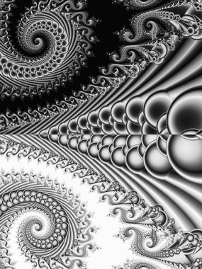 Soyut Bilgisayar Fraktal Tasarımı. Fraktal hiç bitmeyen bir desen. Fraktallar, farklı ölçeklerde kendine benzeyen sonsuz derecede karmaşık kalıplardır. Cep telefonu duvar kağıdı için harika.