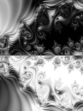 Soyut Bilgisayar Fraktal Tasarımı. Fraktal hiç bitmeyen bir desen. Fraktallar, farklı ölçeklerde kendine benzeyen sonsuz derecede karmaşık kalıplardır. Cep telefonu duvar kağıdı için harika.