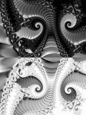 Soyut Bilgisayar Fraktal Tasarımı. Fraktal hiç bitmeyen bir desen. Fraktallar, farklı ölçeklerde kendine benzeyen sonsuz derecede karmaşık kalıplardır. Cep telefonu duvar kağıdı için harika.