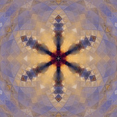 Vitray desen serisi. Sanal vitray parçaları Konu sanat, el sanatları ve tasarım sanatsal soyutlama oluşan