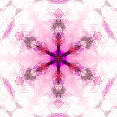 Vitray desen serisi. Sanal vitray parçaları Konu sanat, el sanatları ve tasarım sanatsal soyutlama oluşan