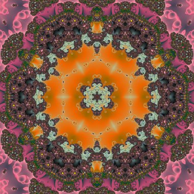 Soyut Bilgisayar Fraktal Tasarımı. Fraktal hiç bitmeyen bir desen. Fraktallar, farklı ölçeklerde kendine benzeyen sonsuz derecede karmaşık kalıplardır. Cep telefonu duvar kağıdı için harika.