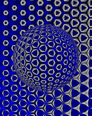 Bileşik göz 3D illüstrasyon, böcek gözleri, 3D dünya etkisi.