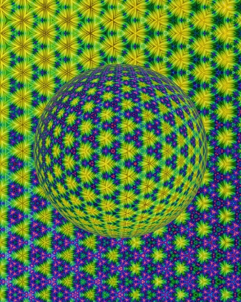 Compound eye 3D illustration, insect eyes, 3d globe effect.