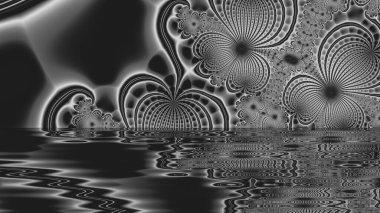 Soyut Bilgisayar Fraktal Tasarımı. Fraktal hiç bitmeyen bir desen. Fraktallar, farklı ölçeklerde kendine benzeyen sonsuz derecede karmaşık kalıplardır. Cep telefonu duvar kağıdı için harika.