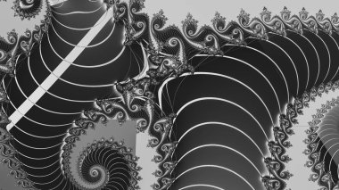 Soyut Bilgisayar Fraktal Tasarımı. Fraktal hiç bitmeyen bir desen. Fraktallar, farklı ölçeklerde kendine benzeyen sonsuz derecede karmaşık kalıplardır. Cep telefonu duvar kağıdı için harika.