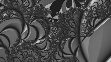 Soyut Bilgisayar Fraktal Tasarımı. Fraktal hiç bitmeyen bir desen. Fraktallar, farklı ölçeklerde kendine benzeyen sonsuz derecede karmaşık kalıplardır. Cep telefonu duvar kağıdı için harika.