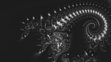 Soyut Bilgisayar Fraktal Tasarımı. Fraktal hiç bitmeyen bir desen. Fraktallar, farklı ölçeklerde kendine benzeyen sonsuz derecede karmaşık kalıplardır. Cep telefonu duvar kağıdı için harika.