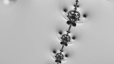 Soyut Bilgisayar Fraktal Tasarımı. Fraktal hiç bitmeyen bir desen. Fraktallar, farklı ölçeklerde kendine benzeyen sonsuz derecede karmaşık kalıplardır. Cep telefonu duvar kağıdı için harika.