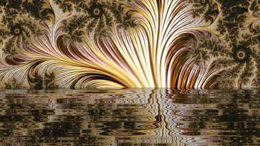 Soyut Bilgisayar Fraktal Tasarımı. Fraktal hiç bitmeyen bir desen. Fraktallar, farklı ölçeklerde kendine benzeyen sonsuz derecede karmaşık kalıplardır. Cep telefonu duvar kağıdı için harika.