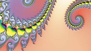 Soyut Bilgisayar Fraktal Tasarımı. Fraktal hiç bitmeyen bir desen. Fraktallar, farklı ölçeklerde kendine benzeyen sonsuz derecede karmaşık kalıplardır. Cep telefonu duvar kağıdı için harika.