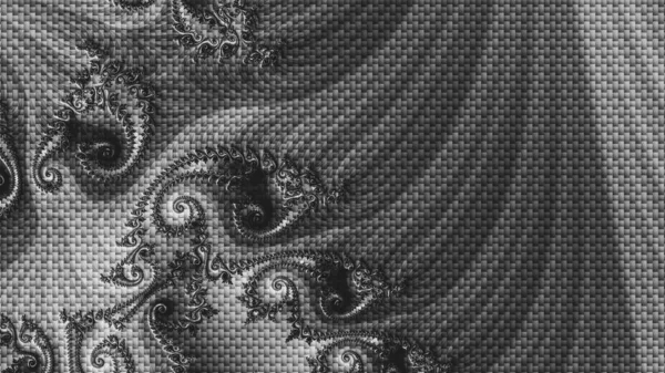 Komputer Abstrak Menghasilkan Desain Fraktal Fraktal Adalah Pola Yang Tidak — Stok Foto