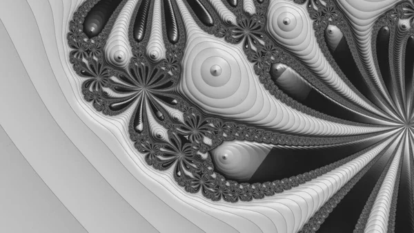 Abstract Computergegenereerd Fractaal Ontwerp Een Fractal Een Nooit Eindigend Patroon — Stockfoto