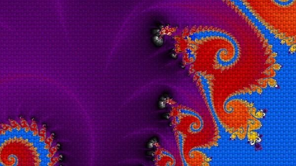 Abstract Computergegenereerd Fractaal Ontwerp Een Fractal Een Nooit Eindigend Patroon — Stockfoto