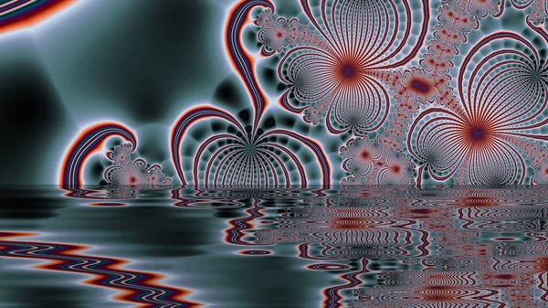 Abstract Computer Generated Fractal Design Fractal Padrão Interminável Fractais São — Fotografia de Stock