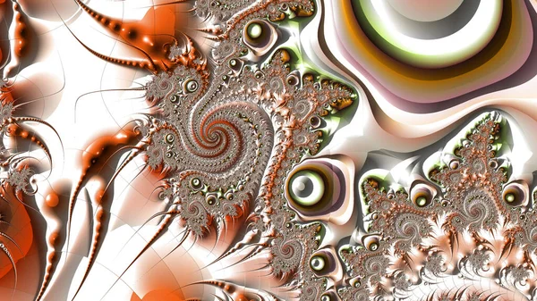 Resumen Diseño Fractal Generado Por Ordenador Fractal Patrón Interminable Los — Foto de Stock