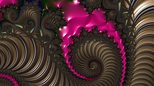 Abstract Computer Generated Fractal Design Fractal Padrão Interminável Fractais São — Fotografia de Stock