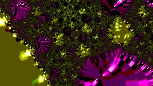 Abstract Computer Generated Fractal Design Fractal Padrão Interminável Fractais São — Fotografia de Stock