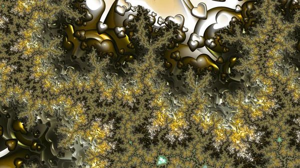 Abstract Computergegenereerd Fractaal Ontwerp Een Fractal Een Nooit Eindigend Patroon — Stockfoto