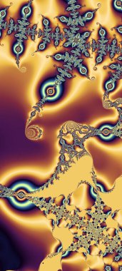 Soyut Bilgisayar Fraktal Tasarımı. Fraktal hiç bitmeyen bir desen. Fraktallar, farklı ölçeklerde kendine benzeyen sonsuz derecede karmaşık kalıplardır. Cep telefonu duvar kağıdı için harika.