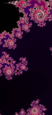 Soyut Bilgisayar Fraktal Tasarımı. Fraktal hiç bitmeyen bir desen. Fraktallar, farklı ölçeklerde kendine benzeyen sonsuz derecede karmaşık kalıplardır. Cep telefonu duvar kağıdı için harika.