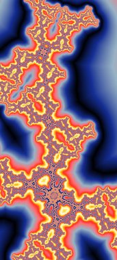 Soyut Bilgisayar Fraktal Tasarımı. Fraktal hiç bitmeyen bir desen. Fraktallar, farklı ölçeklerde kendine benzeyen sonsuz derecede karmaşık kalıplardır. Cep telefonu duvar kağıdı için harika.