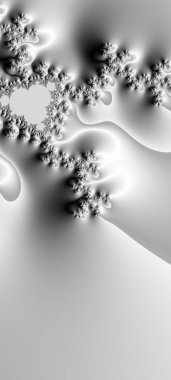 Soyut Bilgisayar Fraktal Tasarımı. Fraktal hiç bitmeyen bir desen. Fraktallar, farklı ölçeklerde kendine benzeyen sonsuz derecede karmaşık kalıplardır. Cep telefonu duvar kağıdı için harika.