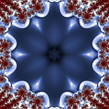 Soyut Bilgisayar Fraktal Tasarımı. Fraktal hiç bitmeyen bir desen. Fraktallar, farklı ölçeklerde kendine benzeyen sonsuz derecede karmaşık kalıplardır. Cep telefonu duvar kağıdı için harika.