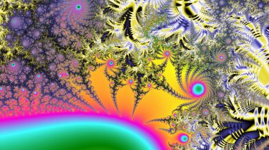 Soyut Bilgisayar Fraktal Tasarımı. Fraktal hiç bitmeyen bir desen. Fraktallar, farklı ölçeklerde kendine benzeyen sonsuz derecede karmaşık kalıplardır. Cep telefonu duvar kağıdı için harika.