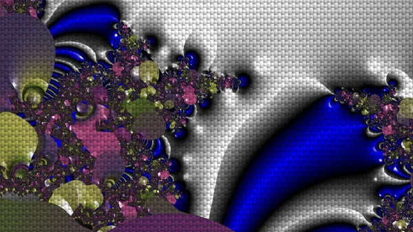 Abstrakcyjny Komputer Wygenerował Projekt Fraktalny Fraktal Niekończący Się Wzór Fraktale — Zdjęcie stockowe