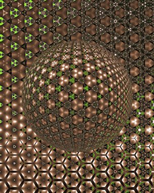 Bileşik göz 3D illüstrasyon, böcek gözleri, 3D dünya etkisi.