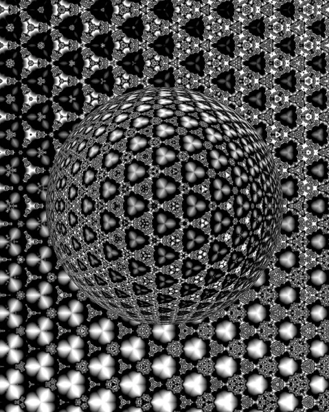 Compound eye 3D illustration, insect eyes, 3d globe effect.