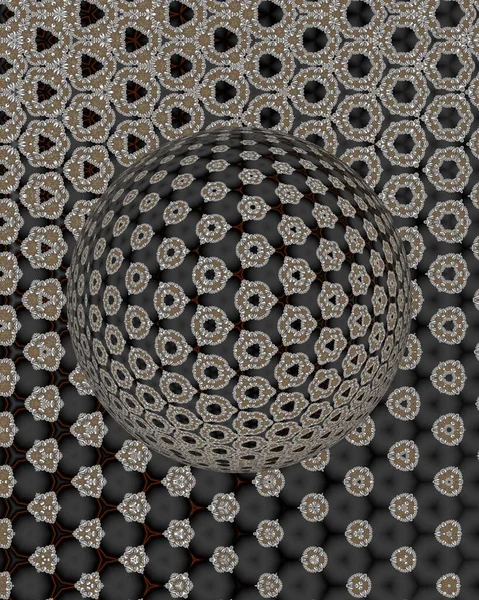 Compound eye 3D illustration, insect eyes, 3d globe effect.