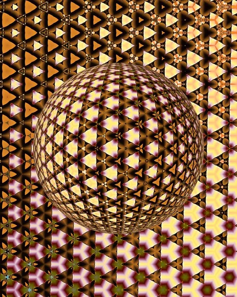 Compound eye 3D illustration, insect eyes, 3d globe effect.