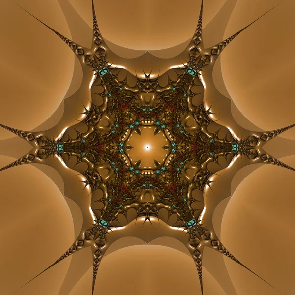 Soyut Fraktal Arkaplan Sonsuz Evren Bilgisayar Tarafından Oluşturulmuş Görüntü Duvar — Stok fotoğraf