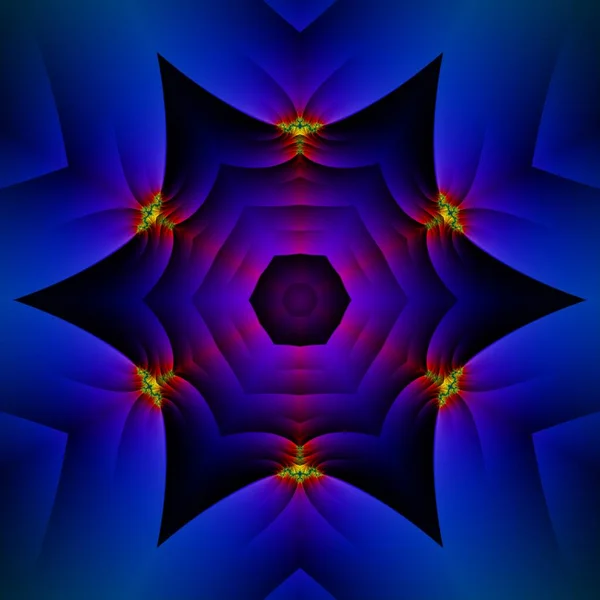 Fond Fractal Abstrait Image Générée Par Ordinateur Dans Univers Infini — Photo