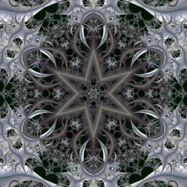 Soyut Bilgisayar Fraktal Tasarımı. Fraktal hiç bitmeyen bir desen. Fraktallar, farklı ölçeklerde kendine benzeyen sonsuz derecede karmaşık kalıplardır. Cep telefonu duvar kağıdı için harika.