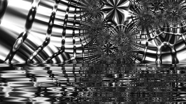 Soyut Bilgisayar Fraktal Tasarımı. Fraktal hiç bitmeyen bir desen. Fraktallar, farklı ölçeklerde kendine benzeyen sonsuz derecede karmaşık kalıplardır. Cep telefonu duvar kağıdı için harika.