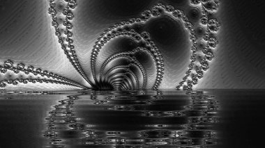 Soyut Bilgisayar Fraktal Tasarımı. Fraktal hiç bitmeyen bir desen. Fraktallar, farklı ölçeklerde kendine benzeyen sonsuz derecede karmaşık kalıplardır. Cep telefonu duvar kağıdı için harika.